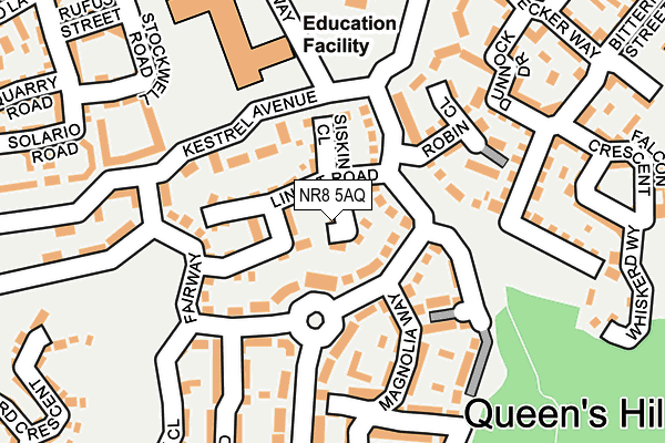 NR8 5AQ map - OS OpenMap – Local (Ordnance Survey)