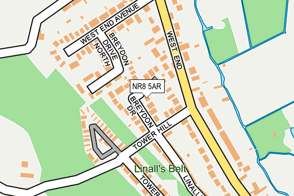 NR8 5AR map - OS OpenMap – Local (Ordnance Survey)