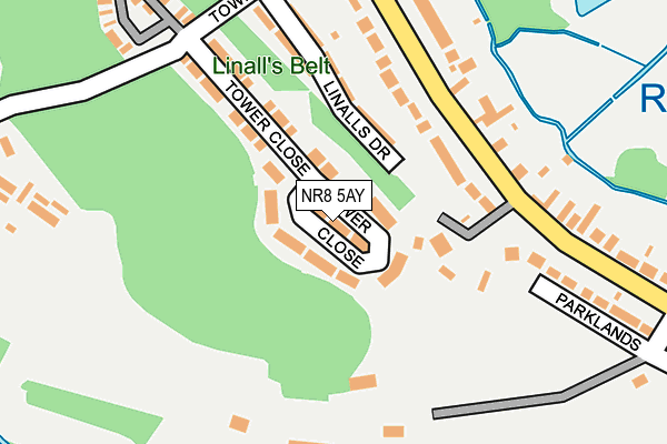 NR8 5AY map - OS OpenMap – Local (Ordnance Survey)