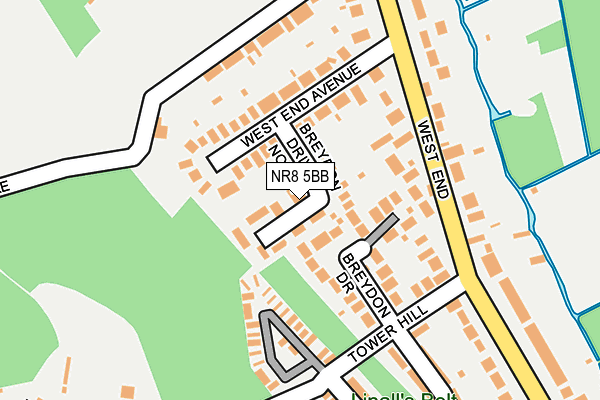 NR8 5BB map - OS OpenMap – Local (Ordnance Survey)