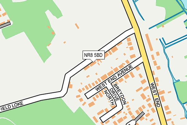 NR8 5BD map - OS OpenMap – Local (Ordnance Survey)
