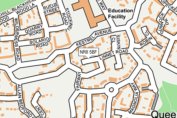 NR8 5BF map - OS OpenMap – Local (Ordnance Survey)