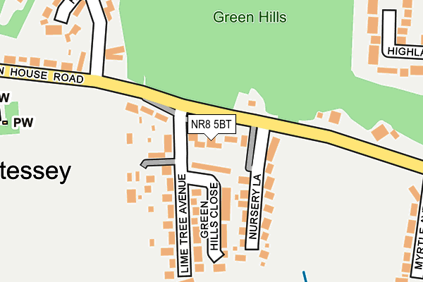 NR8 5BT map - OS OpenMap – Local (Ordnance Survey)