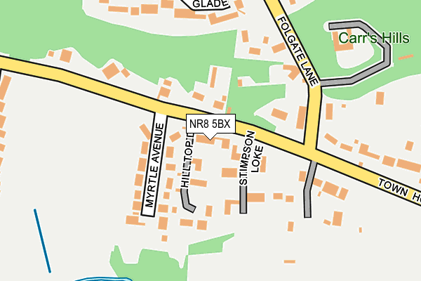 NR8 5BX map - OS OpenMap – Local (Ordnance Survey)