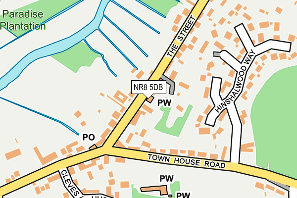 NR8 5DB map - OS OpenMap – Local (Ordnance Survey)