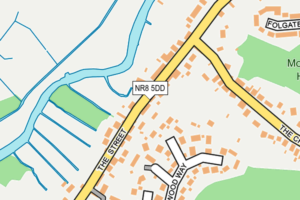 NR8 5DD map - OS OpenMap – Local (Ordnance Survey)