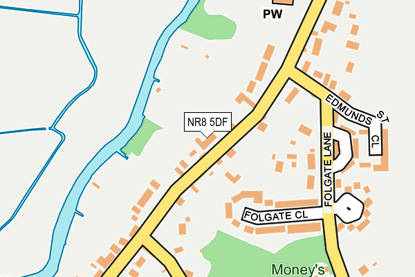 NR8 5DF map - OS OpenMap – Local (Ordnance Survey)