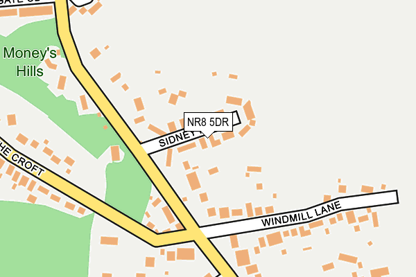 NR8 5DR map - OS OpenMap – Local (Ordnance Survey)