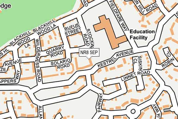 NR8 5EP map - OS OpenMap – Local (Ordnance Survey)