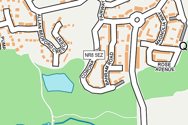 NR8 5EZ map - OS OpenMap – Local (Ordnance Survey)