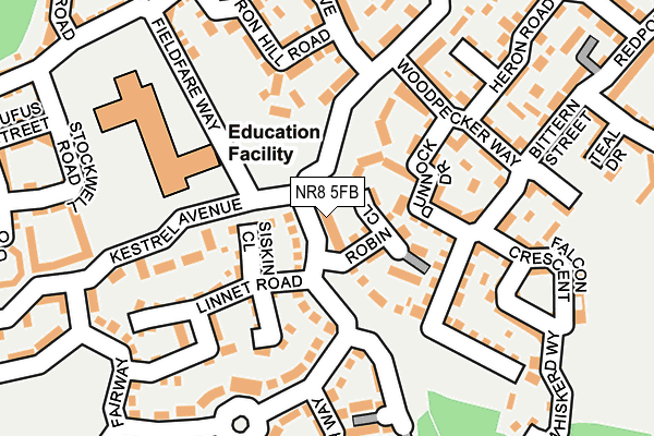 NR8 5FB map - OS OpenMap – Local (Ordnance Survey)