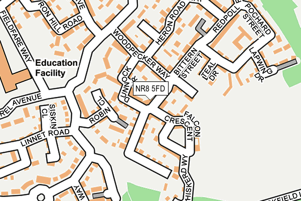 NR8 5FD map - OS OpenMap – Local (Ordnance Survey)