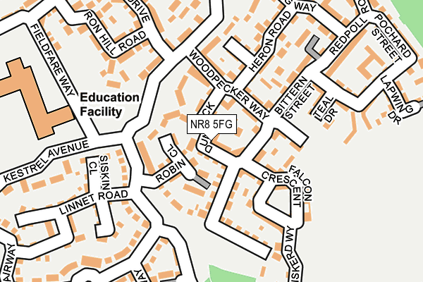 NR8 5FG map - OS OpenMap – Local (Ordnance Survey)