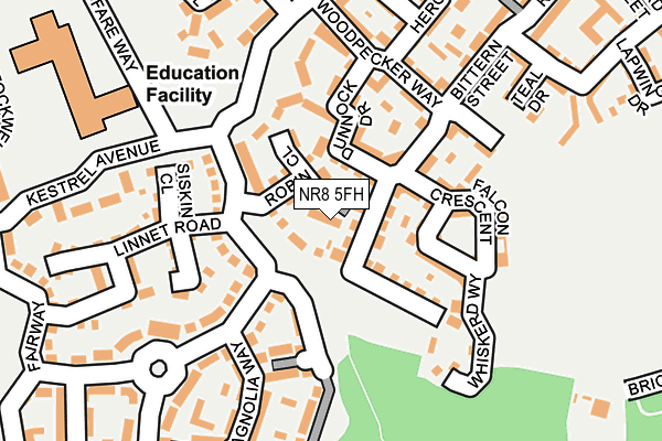 NR8 5FH map - OS OpenMap – Local (Ordnance Survey)