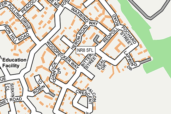 NR8 5FL map - OS OpenMap – Local (Ordnance Survey)