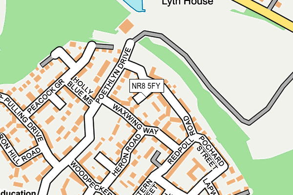 NR8 5FY map - OS OpenMap – Local (Ordnance Survey)