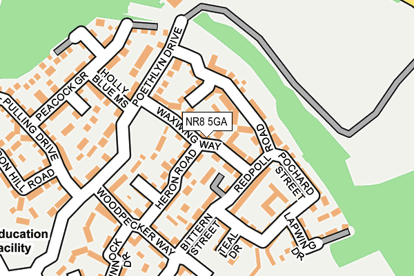 NR8 5GA map - OS OpenMap – Local (Ordnance Survey)
