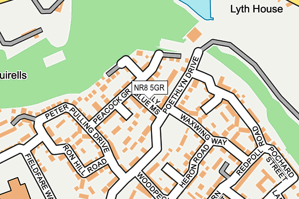 NR8 5GR map - OS OpenMap – Local (Ordnance Survey)