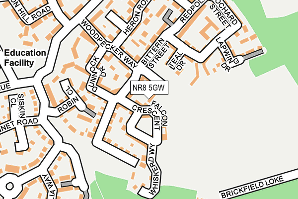 NR8 5GW map - OS OpenMap – Local (Ordnance Survey)