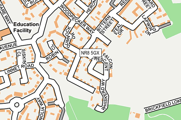 NR8 5GX map - OS OpenMap – Local (Ordnance Survey)