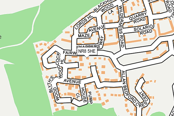 NR8 5HE map - OS OpenMap – Local (Ordnance Survey)