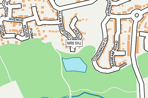 NR8 5HJ map - OS OpenMap – Local (Ordnance Survey)