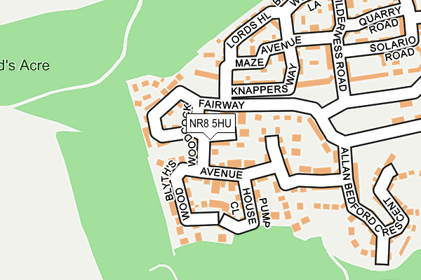 NR8 5HU map - OS OpenMap – Local (Ordnance Survey)