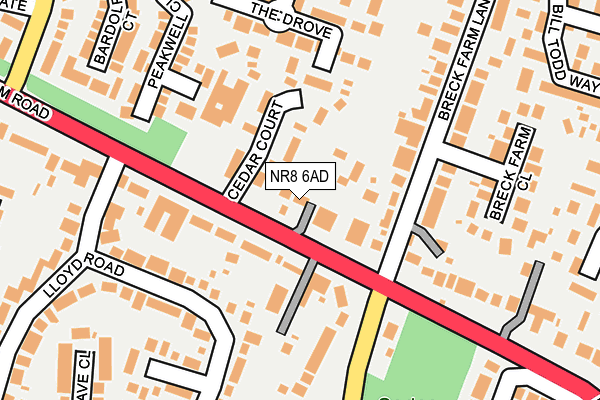 NR8 6AD map - OS OpenMap – Local (Ordnance Survey)