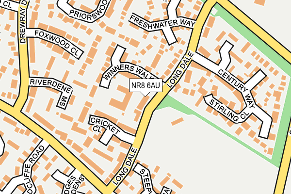 NR8 6AU map - OS OpenMap – Local (Ordnance Survey)