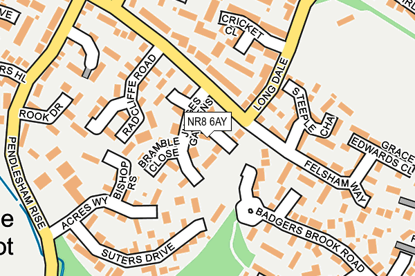 NR8 6AY map - OS OpenMap – Local (Ordnance Survey)