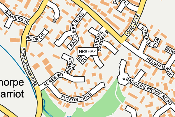 NR8 6AZ map - OS OpenMap – Local (Ordnance Survey)