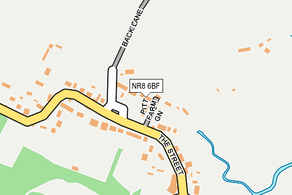 NR8 6BF map - OS OpenMap – Local (Ordnance Survey)