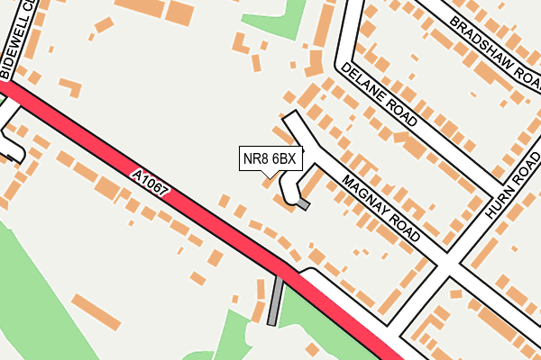 NR8 6BX map - OS OpenMap – Local (Ordnance Survey)