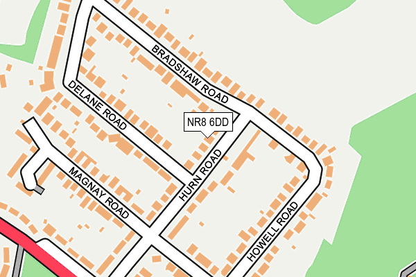 NR8 6DD map - OS OpenMap – Local (Ordnance Survey)