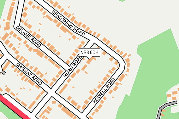 NR8 6DH map - OS OpenMap – Local (Ordnance Survey)