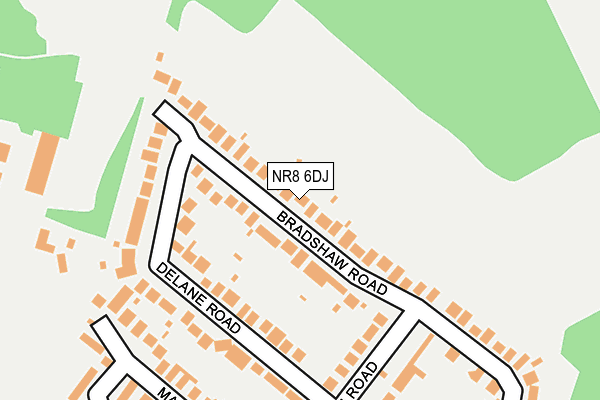 NR8 6DJ map - OS OpenMap – Local (Ordnance Survey)