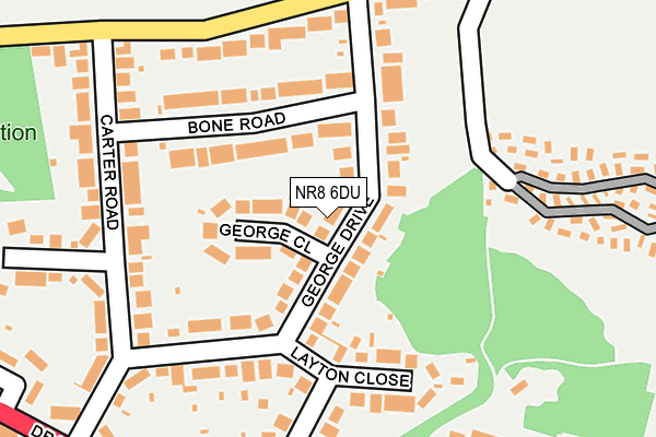 NR8 6DU map - OS OpenMap – Local (Ordnance Survey)