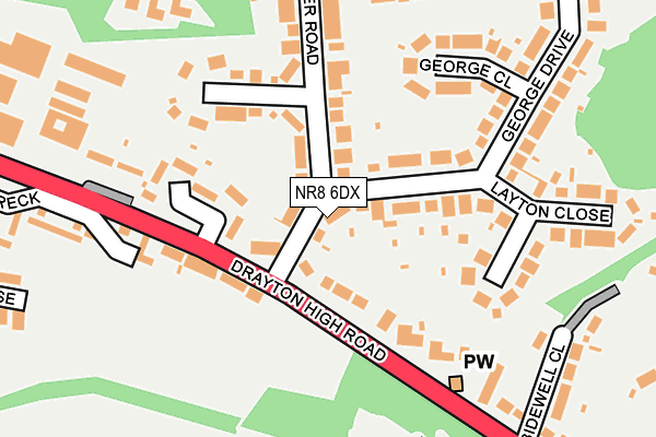 NR8 6DX map - OS OpenMap – Local (Ordnance Survey)