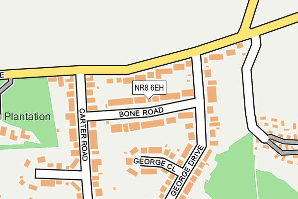 NR8 6EH map - OS OpenMap – Local (Ordnance Survey)