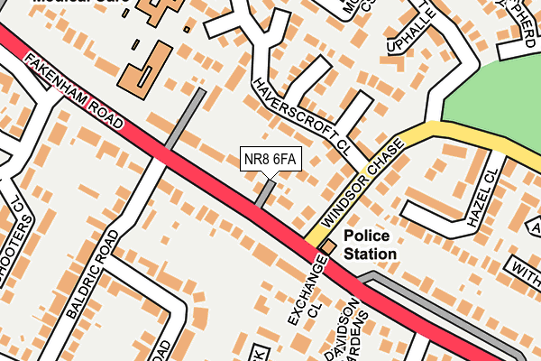 NR8 6FA map - OS OpenMap – Local (Ordnance Survey)