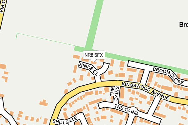 NR8 6FX map - OS OpenMap – Local (Ordnance Survey)