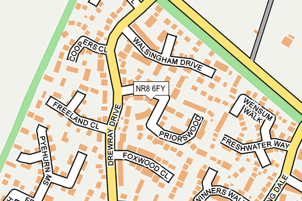 NR8 6FY map - OS OpenMap – Local (Ordnance Survey)