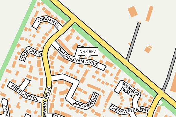 NR8 6FZ map - OS OpenMap – Local (Ordnance Survey)