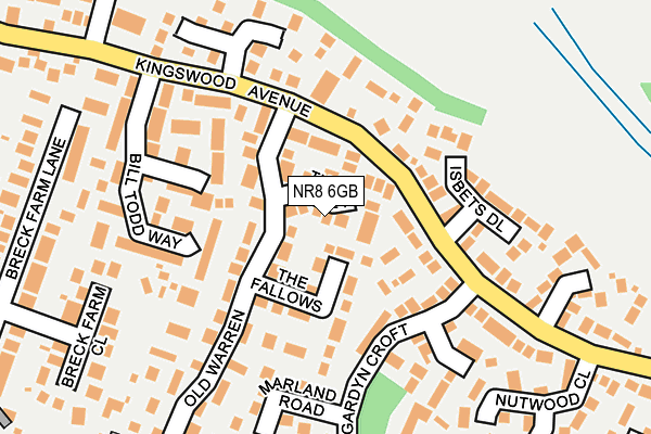 NR8 6GB map - OS OpenMap – Local (Ordnance Survey)
