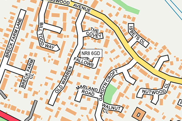 NR8 6GD map - OS OpenMap – Local (Ordnance Survey)