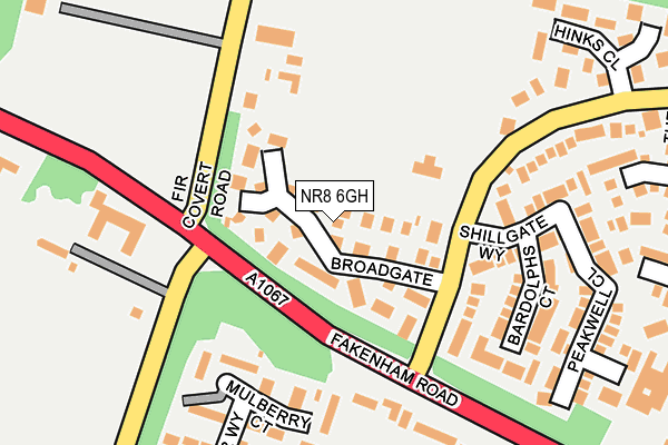 NR8 6GH map - OS OpenMap – Local (Ordnance Survey)