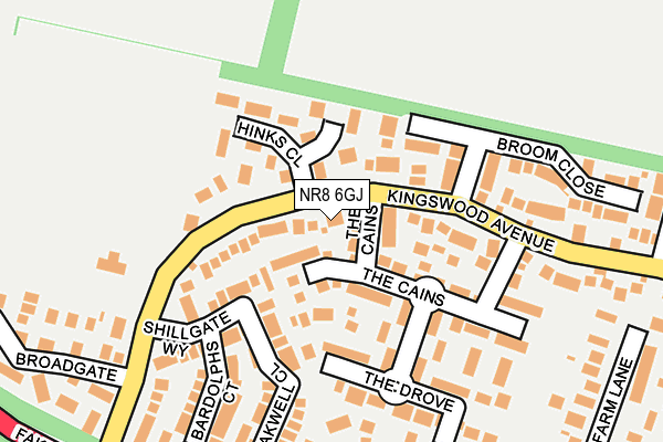 NR8 6GJ map - OS OpenMap – Local (Ordnance Survey)