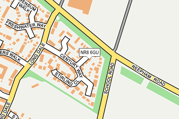 NR8 6GU map - OS OpenMap – Local (Ordnance Survey)