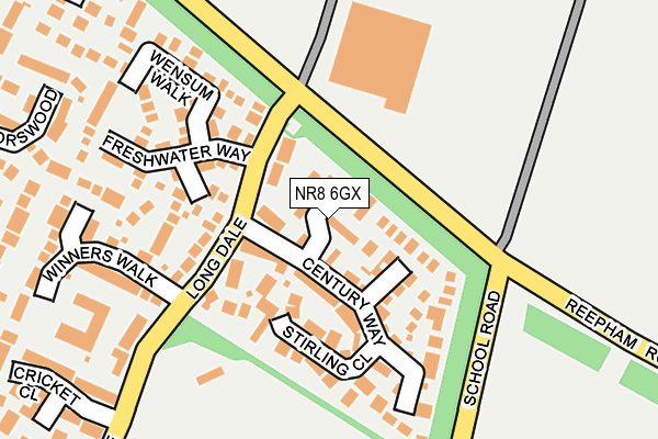 NR8 6GX map - OS OpenMap – Local (Ordnance Survey)