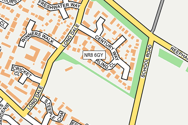 NR8 6GY map - OS OpenMap – Local (Ordnance Survey)